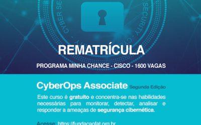 REMATRÍCULA – Curso Minha Chance – CyberOps Associate Segunda Edição