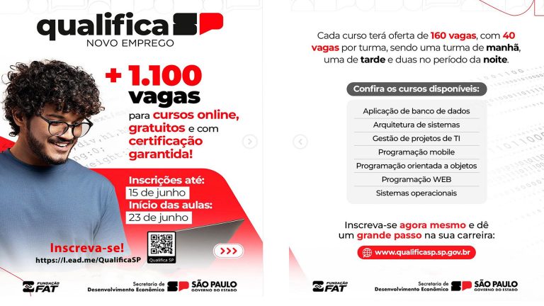 Oferta de cursos gratuitos de Tecnologia da Informação e Comunicação