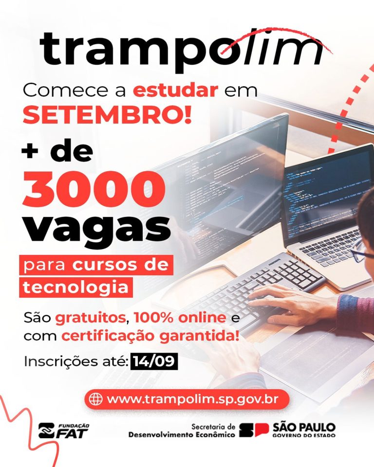 Qualifica SP: inscrições para novas turmas dos cursos de Tecnologia da Informação