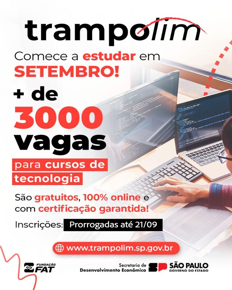 Qualifica SP: inscrições prorrogadas para os cursos de Tecnologia da Informação