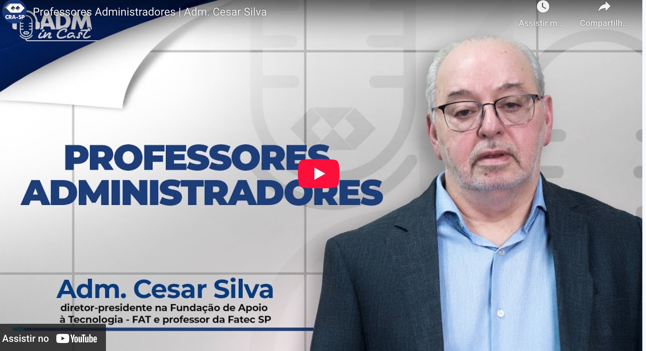 Professores Administradores | Administrador Prof. César Silva