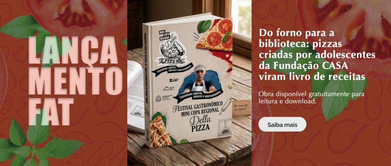 Do forno para a biblioteca: pizzas criadas por adolescentes da Fundação CASA viram livro de receitas